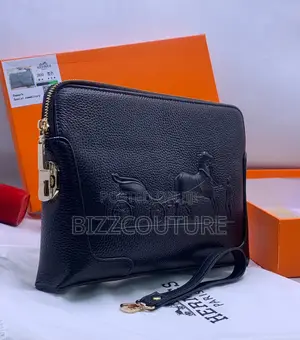 Original Hermes Black Leather Bag Is Available in Store Now