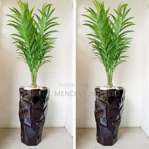 Combo of Artificial Plants and Fiberglass Planters