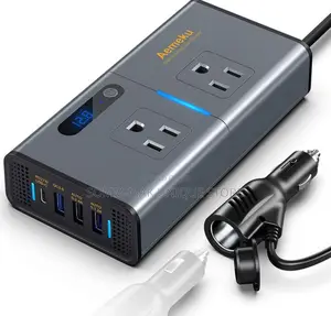 200W Car Inverter 12V DC to 110V AC Power Converter.