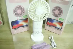 Mini Portable Handheld Fan With 4400 Mah Rechargeable Batter