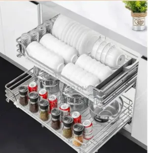 80cm Drawer Plate Rack Available With Complete Accessories