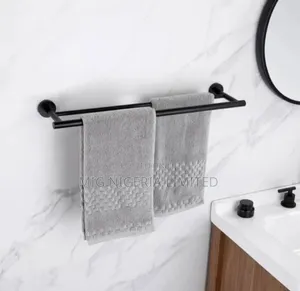 Double Bath Towel Bathroom Hanger 60cm