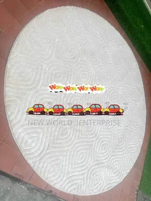 7by7 Feets Modern Luxury Round Persian Turkish Centre Rug