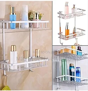 2 Layers Bathroom Kitchen Storage Rack Shelf