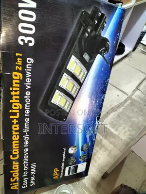 Solar Powered Security Camera Street Light Outdoor 300 Watt