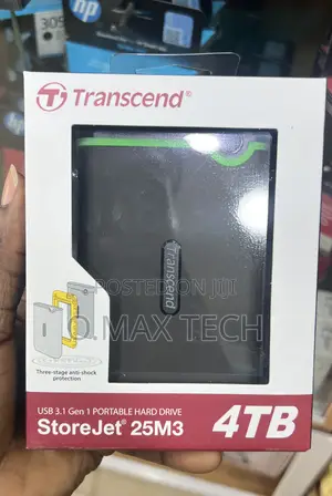 4tb Transcend Storejet 25h3 External Hard Drive