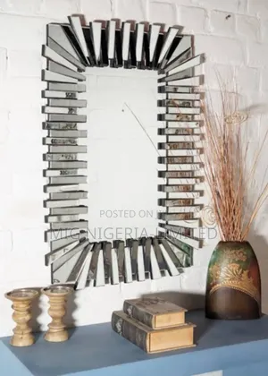 Wall Silver Vintage Decorative Mirror 38"X28"