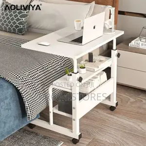Double Laptop Table With Wheel 60cmx40cm