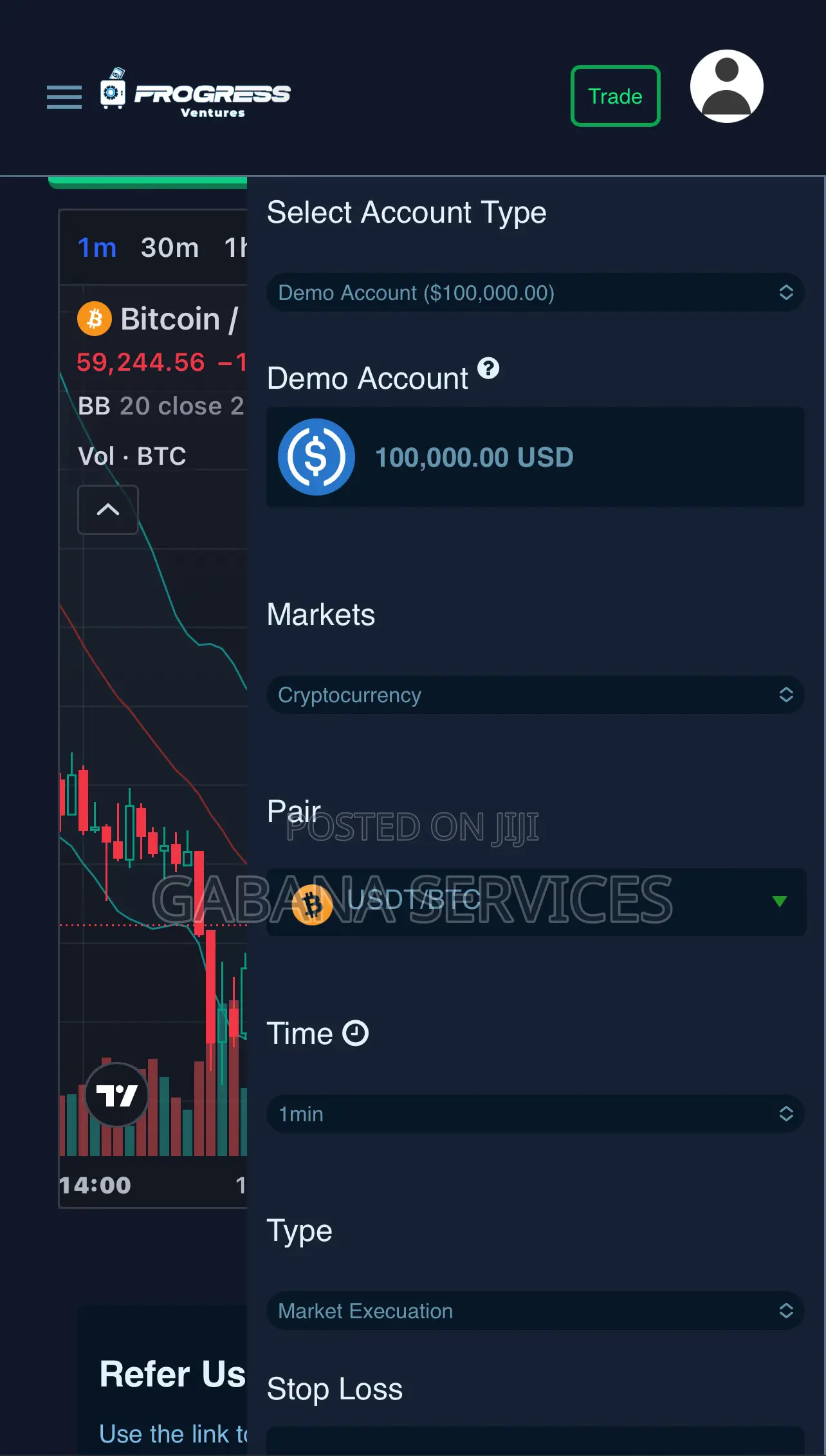 Broker Trading Website
