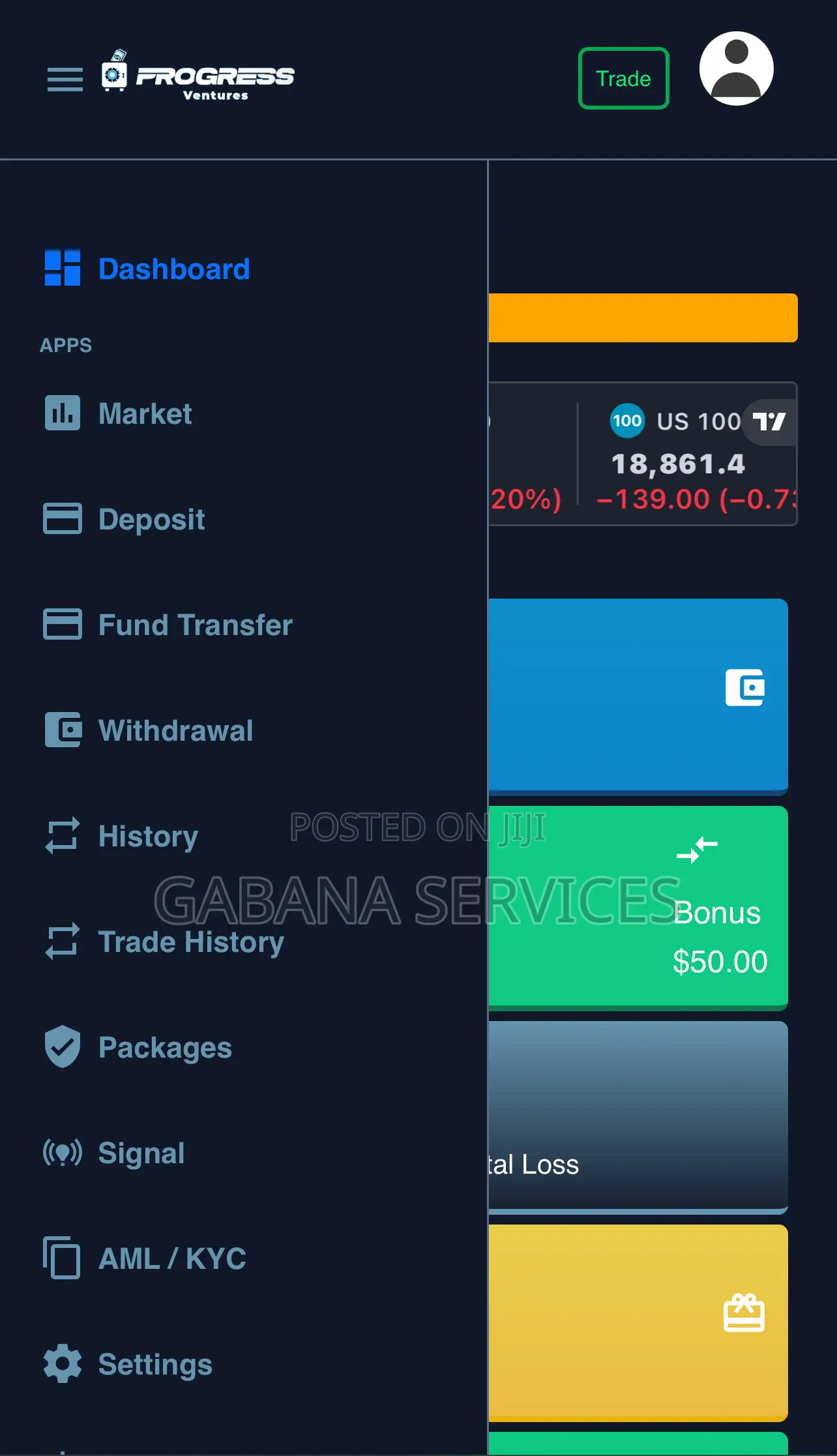 Broker Trading Website