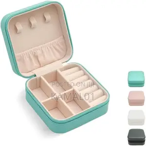 Jewelry Box Jewelries Storage Case PU Leather Organizer 