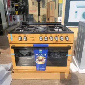 Maxi 60*90 4burner +2 Electric Standing Cooker Wooden
