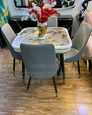 Foreign 4 Seater Marble Dining Set