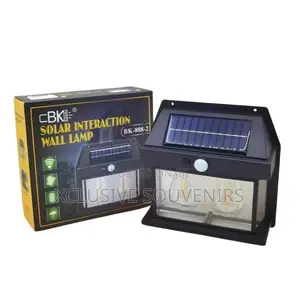 Double Bulb Solar Power Waterproof Wall Lamp Indoor/Outdoor