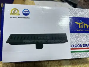 20cm Black Bathroom Floor Drain