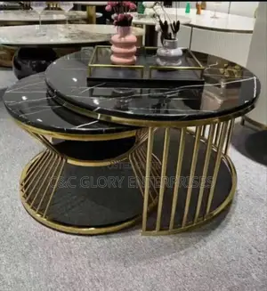 2 in One Marble Center Table