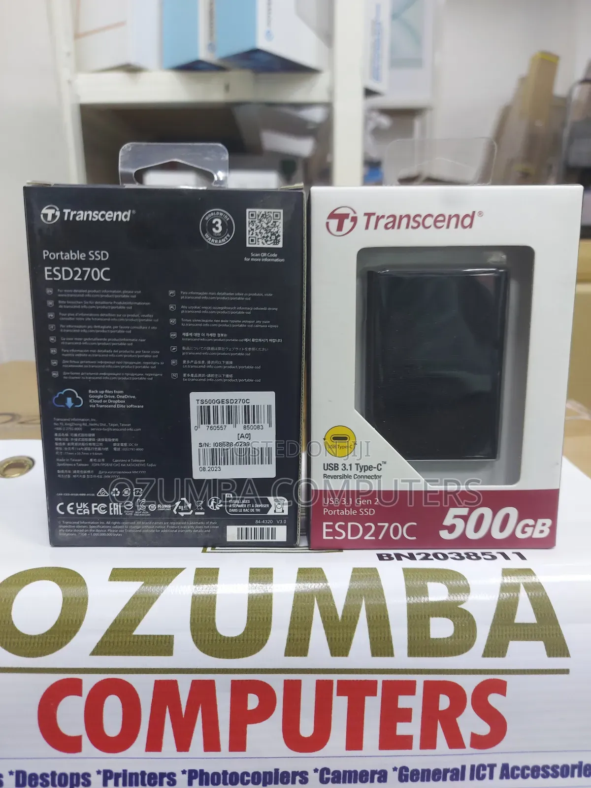 Transcend Esd270c 500gb Portable Ssd