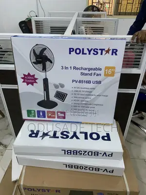 Polystar 16inches User Friendly Rechargeable Standing Fan