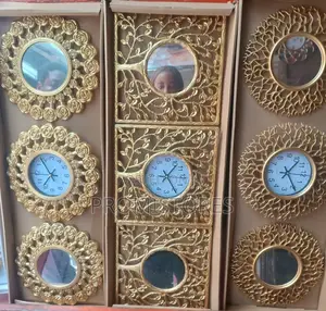 3in1 Decorative Design Wall Clock Mirror