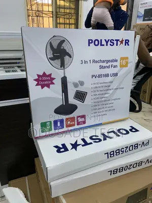 Complete Polystar 16inches Rechargeable Standing Fan