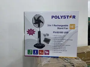 Quality 16inches Polystar Rechargeable Standing Fan