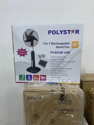Dependable 16inches Polystar Rechargeable Standing Fan