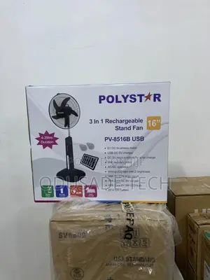 Top Selling 16inches Polystar Rechargeable Standing Fan
