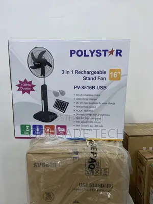 Popular 16inches Polystar Rechargeable Standing Fan