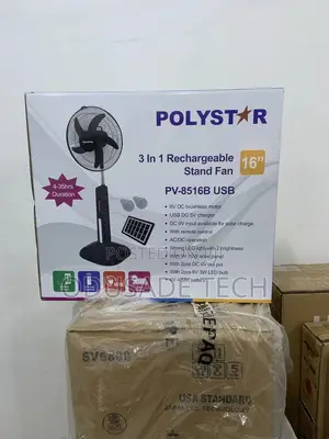 Home Friendly 16inches Polystar Rechargeable Standing Fan