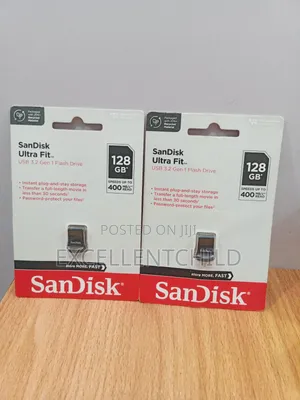 128GB Sandisk Ultra Fit USB 3.2 Flash Drive Speeds Up to 400