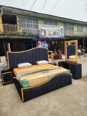 Quality 6by6 Complete Set of Upholstery Padded Bed Frame