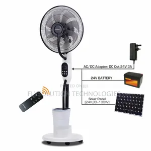 16′′ Ac/Dc Qasa Solar Mist Water Fan QSF-16r With Remote