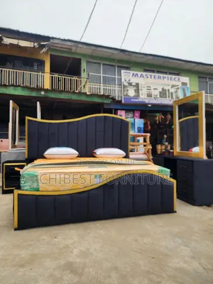 Quality 6by6 Complete Set Of Upholstery Padded Bed Frame
