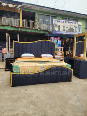 Quality 6by6 Complete Set of Upholstery Padded Bed Frame
