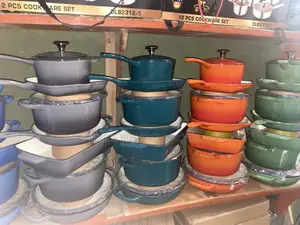 7 Pieces Iron Cast Cookware Set