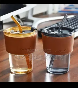 Straw Glass Cup