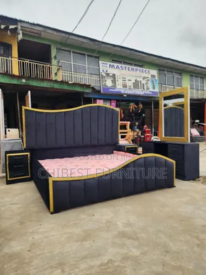 Quality 6by6 Complete Set Of Upholstery Padded Bed Frame