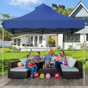 10 by 10 Foldable Canopy (White Pole)