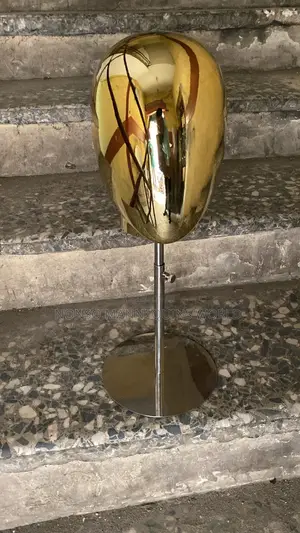 Gold Male Mannequin Head For Displaying Hats/Caps