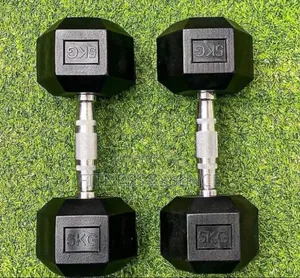 Brand New Hexagonal 5kg Dumbbell { Hg 005 }