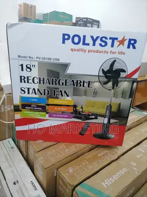 Polystar 18' Rechargable Stand Fan [Pv-3018b]
