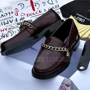 Original Dolce Gabbana Italian Leather Shoe for Men