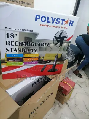 Top Quality Polystar 18' Rechargable Stand Fan [Pv-3018b]