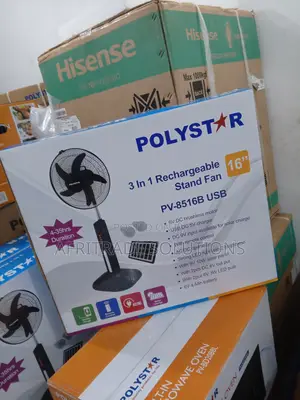 New Polystar 3 in 1 Rechargeable Fan 16 Inches