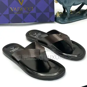 Original Vaducci Italian Leather Slippers Collection for Men