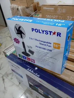 Polystar 16 Inches Rechargeable Fan PV-8516B