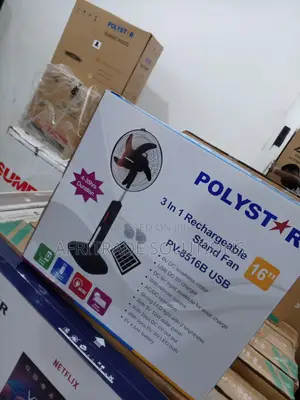 Durable Polystar 16 Inches Rechargeable Fan PV-8516B