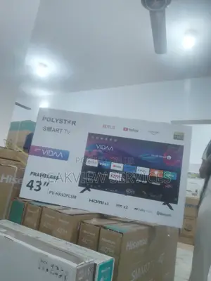Highly Portable Polystar PV-HK43FLSM SMART TV
