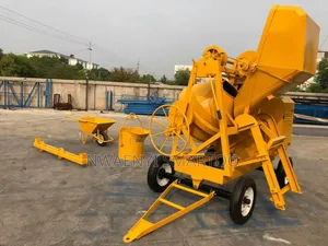 Self Load Concrete Mixer With Host and Wheel Barrow