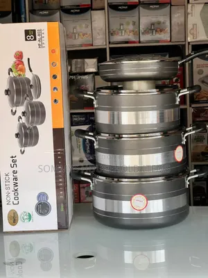 8pcs H.F 801 Nonstick Pot With Frypan